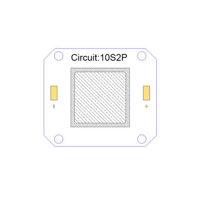 4046 diodo emissor de luz UV completo do espectro 395nm do diodo emissor de luz da ESPIGA 50W para a impressora deslocada