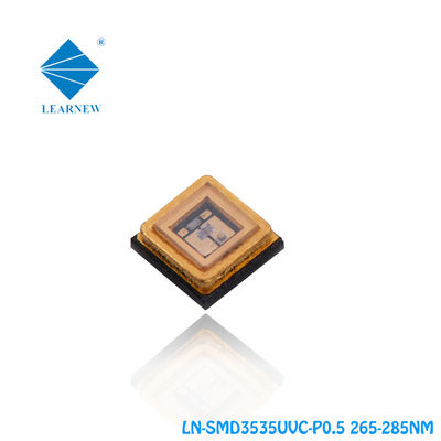 diodo emissor de luz UV do diodo 4-6mW Flip Chip 6V SMD do diodo emissor de luz de 265nm 285nm