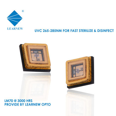 Diodo emissor de luz UVC Chips With 10 de SMD 3535 germicidas a 18mW potência de saída