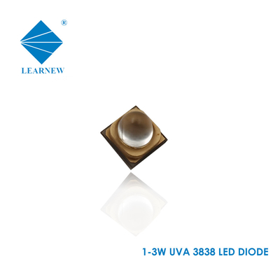 3838 diodo emissor de luz Chip For Plant Growing de 3W 365nm 385nm 395nm UVA