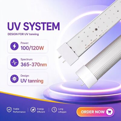 Tubos UV Multi Dimensões de Alta Saída Eritémica 365Nm Tubos UV com Certificações Industriais Completas Tubos UV de Sol 100W 120W