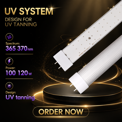 LEARNEW LED UV de alta potência 100W -120W 365-370nm para tratamento de pele, detecção espectral e reação fluorescente