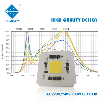 Luminância alta do diodo emissor de luz da ESPIGA da ESPIGA 60-80umol/S 100W do diodo emissor de luz da C.A. de LERANEW