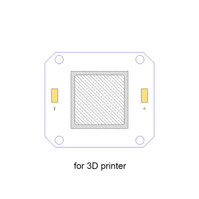 impressora UV do diodo emissor de luz Chips For 3D de 20W 385nm, microplaqueta do diodo emissor de luz da ESPIGA do alto densidade 4046