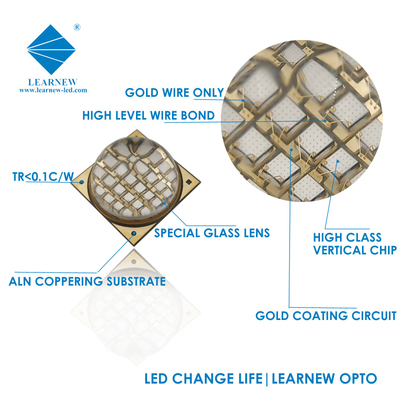 1616 UVA LED Chips Alta Eficiência 100w 48-54v 365nm 385nm 395nm 60-90deg Para impressora 3D