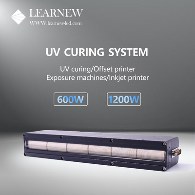 diodo emissor de luz UV de 1200W 395nm que curam o sistema com ângulo de visão 120° & 0-1200W que escurece o método de controle para a impressora 3D/Offset/Inkjet