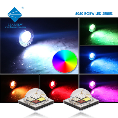 12W SMD5050 RGBW Chips 350mA 620-630nm 520-530nm 460-470nm 3000K Para luzes de palco