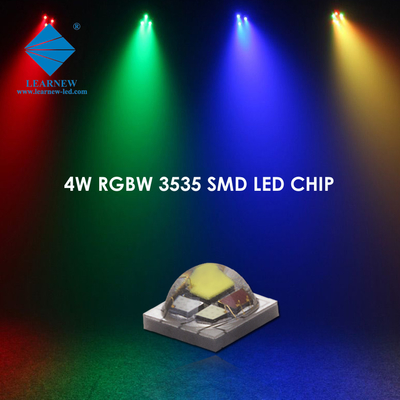 4W de alta potência SMD3535 RGBW 350mA 620-630nm 520-530nm 460-470nm 3000K com luzes de palco