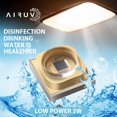 Microplaqueta ótica alta 254nm UVC 270nm conduzido uv 280nm 1W roxo 3W do diodo emissor de luz do poder UVA UVB