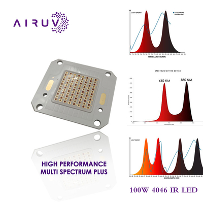 Fábrica de Shenzhen 3535 4046 tamanho 100w 660nm 150w HIGH POWER IR LED COB Chip para proteção da pele Realidade virtual