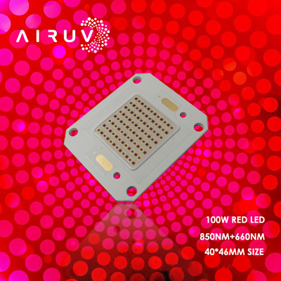 Fábrica de Shenzhen 3535 4046 tamanho 100w 660nm 150w HIGH POWER IR LED COB Chip para proteção da pele Realidade virtual