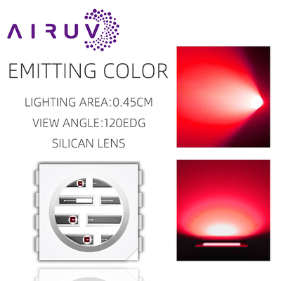Grátis SMD5050UYFIR SERIES 0,5w LED Chip 585-595nm 840-850nm 80-100mW para câmeras e impressão 3D Com amostra gratuita