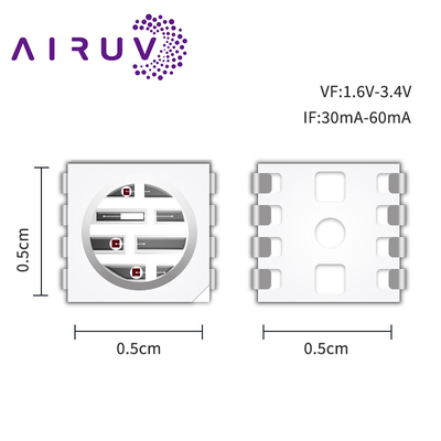 SMD5050PIR2 SERIES Chips de alta potência 0.3w 585-595nm 840-850nm 80-100mW para câmeras e impressão 3D