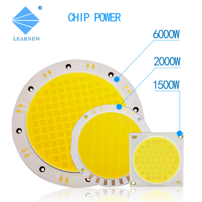 Super-Alumínio Flip COB LED Chips 1500-2000W 2700-6500K 45-50V para luzes de pesca