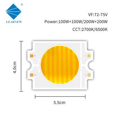 2700k 6500k Cct Led Cob ajustável 100w + 100w 200w + 200w Bi Color Dual Colour Cob para lâmpada de fotografia
