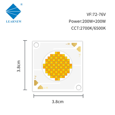 200W 200W COB LED Chip CRI95 Bi-Color COB LEDs com escurecimento duplo CCT 2700K 6500K