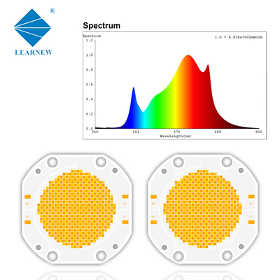 Cob Led Chip Dimmable Dual Color 7575 600w + 600w Alta Potência 54v 60v Alto Cri> 95