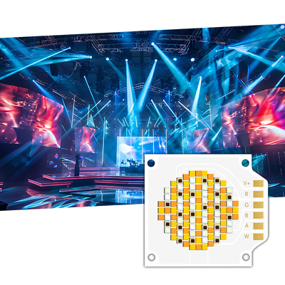 250W VF 24-26V Dimmable 5 cores RGBCW COB LED Chip com alta CRI 90RA para iluminação de palco