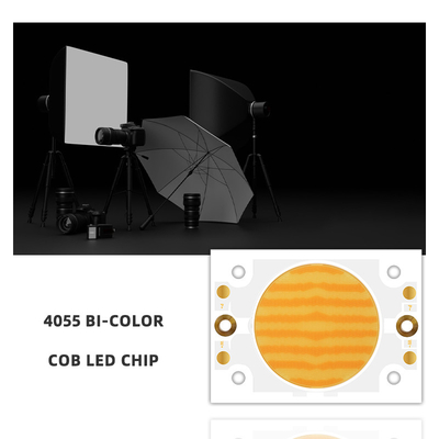 200w 200w Dual Color Cob Led Chip 4055 para Dimmable High Power Photography Light