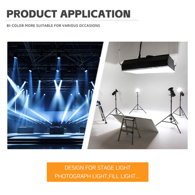High Power Bi Color 300W 6060 Flip Chip Custom Cob Led Chip Para Commercial Led Light Luz de palco