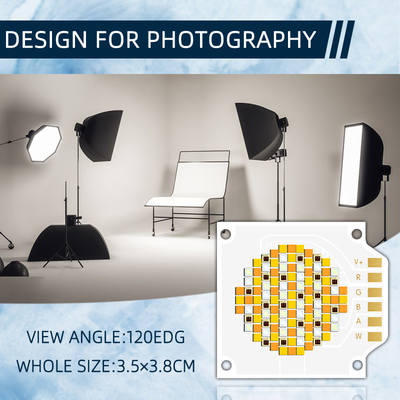 3538 250W Cinco cores COB LED Chips com 620nm/460nm/520nm/2700K/6500K CCT e 24-26V