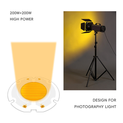 chip bi-color de alta potência 200W 6060 LED cob chip para luz fotográfica
