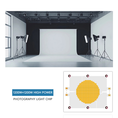 Bi Color LED Chip Alta Potência 1200W*2 70-100Lm/W Dual CCT 2700K 6500K Para Fotografia Luz 120100