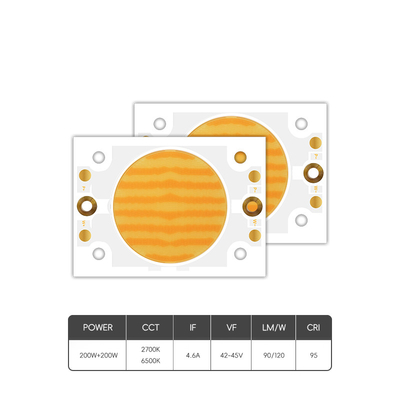 LED COB Chip 200W VF 45V LED Beads DIY Espectro completo Personalizável