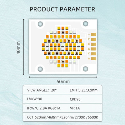 4050 LED Chip 180W 6500K W/C 2.8A RGB 1A LM/W 90 VF 24V MOQ 5K PCS Luzes fotográficas com 2.8A W/C e 1A RGB