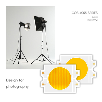 40x55mm COB Light Board LED Fonte de luz de superfície Frio e quente Branco natural Azul Vermelho 75V 300W Chip LED