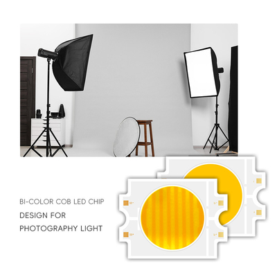 Cob Led Cob Chip Bi-Color COB LED RA95 Dimming sem passos duplo CCT 2700K+6500K Alta potência 100W-300W