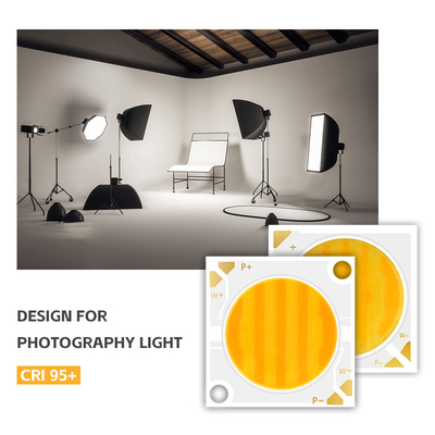 2424 Bicolor COB LED CCT 2700k a 6500k CRI95 COB LED Chip Reflector Forma R21mm 40W + 40W 100-110lm/w 1.1A 36-38V luzes COB