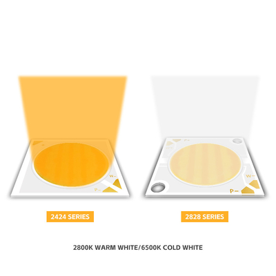 Chip LED COB 2800k / 6500k CCT High CRI RA95 Chips LED COB R21mm 40W+40W 100-110lm/w 1.1A 36-38V para luzes de palco