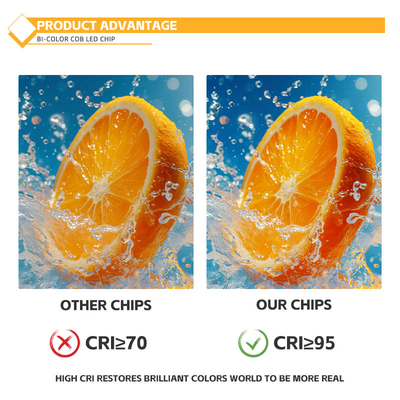 Chip LED COB 2800k / 6500k CCT High CRI RA95 Chips LED COB R21mm 40W+40W 100-110lm/w 1.1A 36-38V para luzes de palco