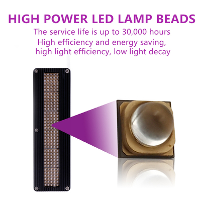 3W UVA LED Chip 365nm comprimento de onda 3.8x3.8mm Tamanho