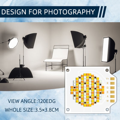 Chip LED COB RGBWW 3538 de alta qualidade com garantia de 2 anos, tensão de entrada de 24-26V e 10.000 horas de trabalho para luz de palco LED