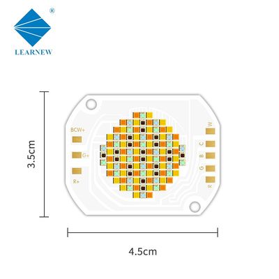 Chip LED COB RGBWW 5 em 1 cores de 350W com tensão de entrada de 45-48V e ângulo de visão de 120° para iluminação de fotografia
