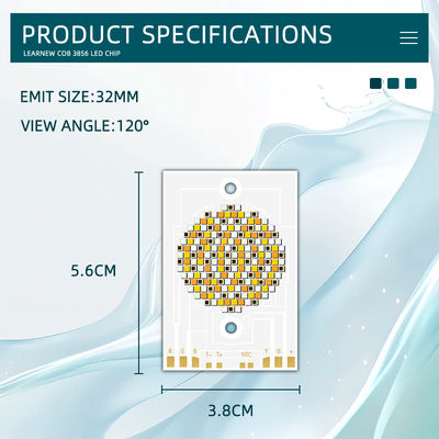 Chip LED COB de alta potência 300W 500W RGBWW 38x56mm 110LM/W 2400K-7000K para iluminação comercial