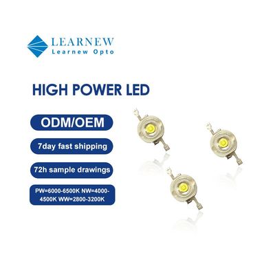 Chip LED de Alta Potência 1W-3W com Ângulo de Visão de 120° e Garantia de 2 Anos para Soluções de Iluminação Profissional