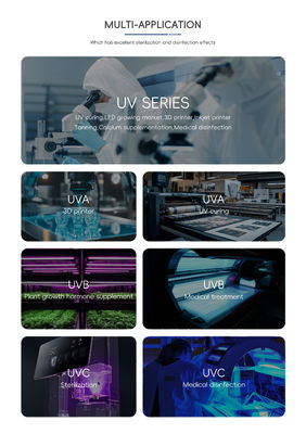 Chip LED UVC de alta potência personalizável 0,5w SMD LED Chip Flip Chip 250-270nm 5-7V para desinfecção industrial de água e ar