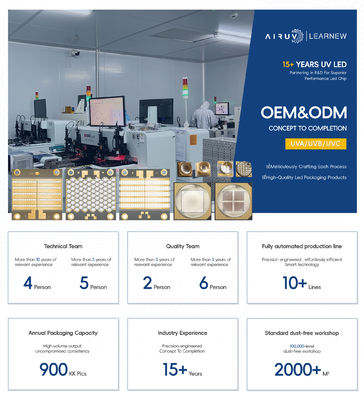 LED UVC de alta qualidade 250nm 260nm 270nm 280nm 0,5W tipo SMD para caixa de esterilização portátil e máquina de lavar
