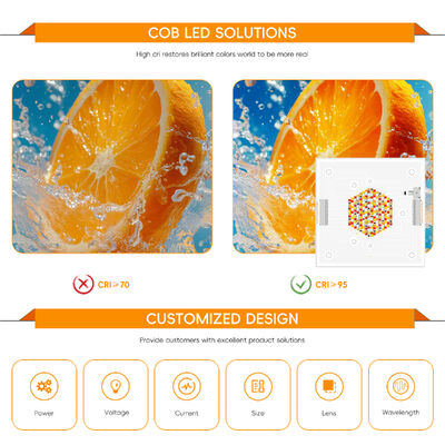 Chip LED COB multiuso de 2100W com tensão de entrada de 80-86V e 10000 horas de trabalho para iluminação de palco e fotográfica