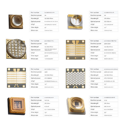 Venda Quente Ultravioleta LED Chip SMD 3535 3Watt Alta Saída 395nm 405nm 120 Ângulo de Ângulo Lâmpada UV de Alta Potência para Curagem Esterilização