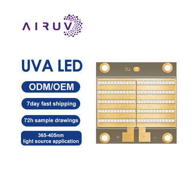 Luz de Impressora a Jato Learnew Opto 300W UVA 3535 Alta Densidade Baixa Resistência Térmica 365 385 395nm Comprimento de Onda 34 38V VF