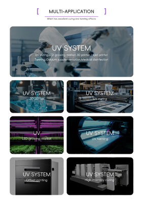 1.5M UV LED Tube 365nm 370nm 100W 120W Lâmpada UV LED para Cama de Bronzeamento e Fototerapia Médica 1.7M AC Design Solução Especialista