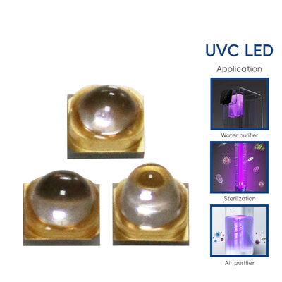 LED UV 270nm 3838 LEDs UV de alta potência LED UV-C UV-C LED 265nm LED UV-C 270nm LED UV-C 1W 3W