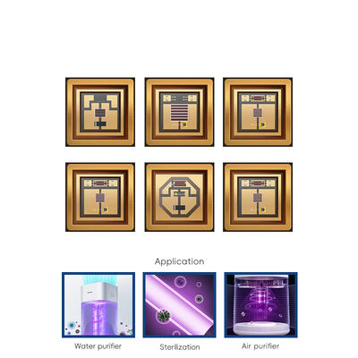 Diodo LED UV 5W-7W 55mil SMD3838 Alta Potência 365nm 385nm 395nm 405nm Cura UV Chips UVLED