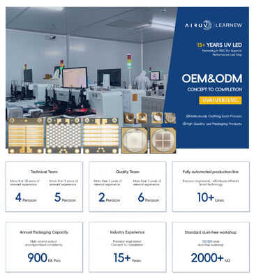 Diodo LED UV 5W-7W 55mil SMD3838 Alta Potência 365nm 385nm 395nm 405nm Cura UV Chips UVLED