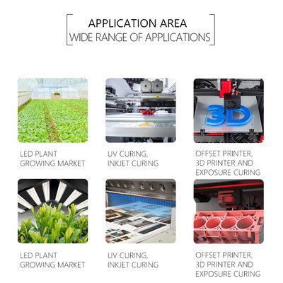 Novas lâmpadas UV LED UVA SMD6868 LED Chip R5.0MM 365nm 385nm 395nm 10W Fábrica direta para planta de impressora 3D Desinfecção de crescimento