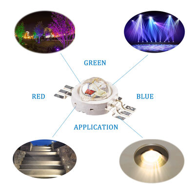 Chip LED de cobre puro 3w Rgb Led Array de alta potência Chip LED vermelho verde azul para iluminação de pista e iluminação de pista